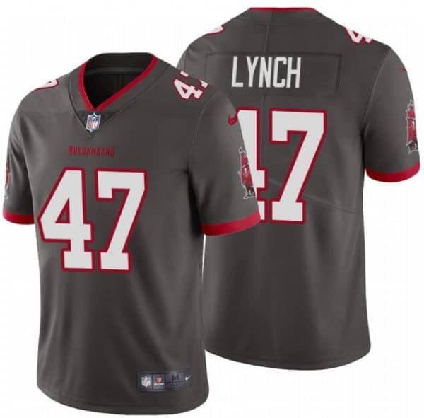 Tampa Bay Buccaneers #47 John Lynch 2020 Grey Vapor Untouchable Limited Stitched Jersey