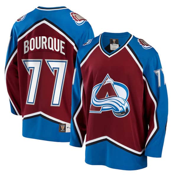 Colorado Avalanche #77 Ray Bourque Red Stitched Jersey