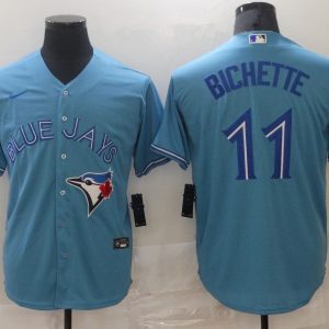 Toronto Blue Jays #11 Bo Bichette Light Blue Stitched Cool Base Nike Jersey