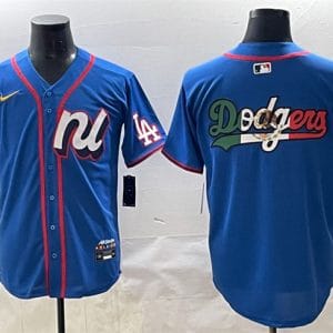 National League Los Angeles Dodgers Team Big Logo Blue 2025 All-Star Edition Limited Stitched Jersey