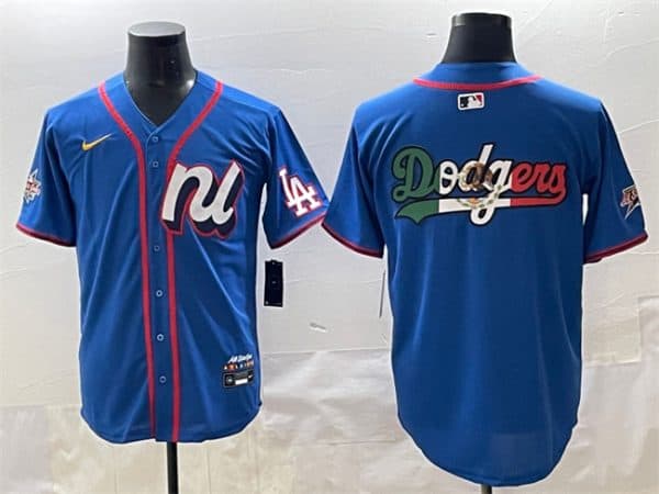National League Los Angeles Dodgers Team Big Logo Blue 2025 All-Star Edition Limited Stitched Jersey