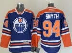 Oilers #94 Ryan Smyth Ligtht Blue Stitched Jersey