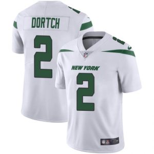 New York Jets #2 Greg Dortch White Vapor Untouchable Limited Stitched Jersey