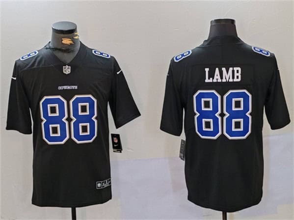 Dallas Cowboys #88 CeeDee Lamb Black Throwback Vapor Untouchable Limited Stitched Jersey