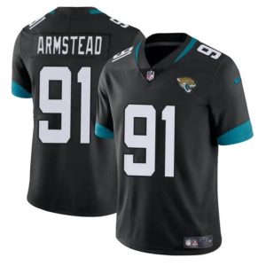 Jacksonville Jaguars #91 Arik Armstead Black Vapor Untouchable Limited Stitched Jersey