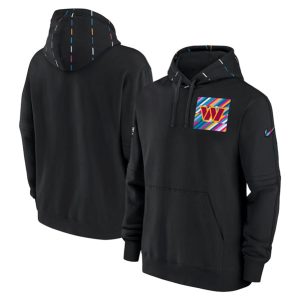 Washington Commanders Black 2023 Crucial Catch Club Pullover Hoodie