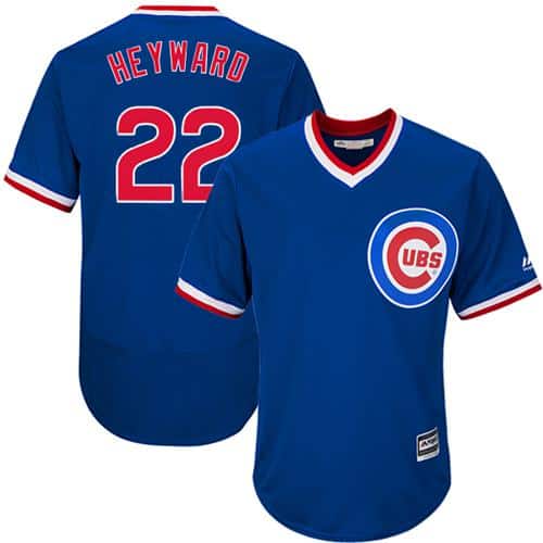 Cubs #22 Jason Heyward Blue Flexbase Authentic Collection Cooperstown Stitched Jersey