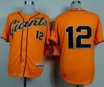 Giants #12 Joe Panik Orange Alternate Cool Base Stitched Jersey