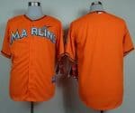 Marlins Blank Orange Cool Base Stitched Jersey