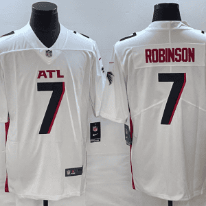 Atlanta Falcons #7 Bijan Robinson White 2023 Draft Vapor Untouchable Limited Stitched Jersey
