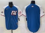 National League Washington Nationals Blank Blue Alternate 2025 All-Star Edition Limited Stitched Jersey