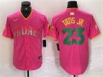 San Diego Padres #23 Fernando Tatis Jr. Pink Cool Base Stitched Jersey
