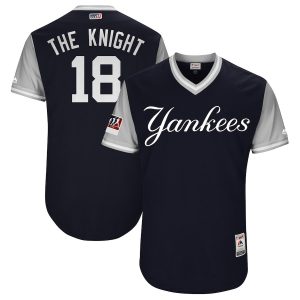 New York Yankees Didi Gregorius "The Knight" Majestic Navy Gray 2018 Players' Weekend Jersey