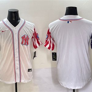New York Yankees Blank White American Style Limited Stitched Jersey
