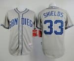 Padres #33 James Shields Grey Cool Base Stitched Jersey