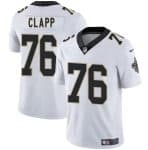 New Orleans Saints #76 Will Clapp White 2025 Vapor Limited Stitched Jersey