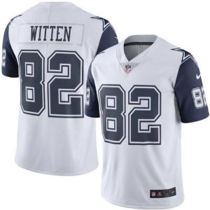 Cowboys #82 Jason Witten White Stitched Limited Rush Nike Jersey