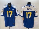 Los Angeles Rams #17 Puka Nacua Blue White 2024 F.U.S.E. With Patch Vapor Untouchable Limited Stitched Jersey