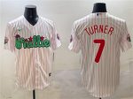 Philadelphia Phillies #7 Trea Turner White Phanatic Cool Base Stitched Jersey