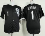 White Sox #1 Adam Eaton Black Cool Base Stitched Jersey