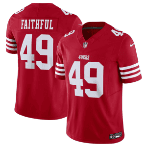 San Francisco 49ers #49 Faithful Red 2023 F.U.S.E. Vapor Untouchable Limited Stitched Jersey