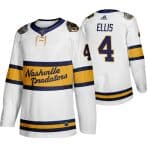 Nashville Predators #4 Ryan Ellis White Stitched Jersey