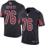 Cardinals #76 Mike Iupati Black Stitched Limited Rush Nike Jersey