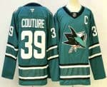 San Jose Sharks #39 Logan Couture Teal Authentic Jersey