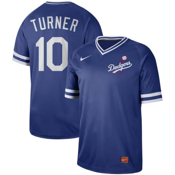 Los Angeles Dodgers #10 Justin Turner Blue Cooperstown Collection Legend Stitched Jersey