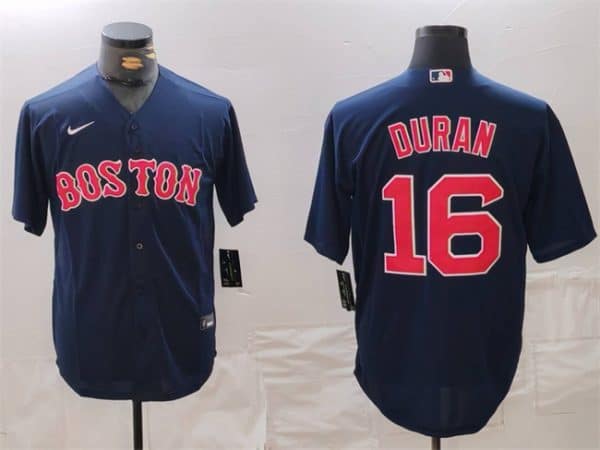 Boston Red Sox #16 Jarren Duran Navy Stitched Jersey