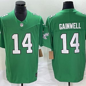 Philadelphia Eagles #14 Kenneth Gainwell Green 2023 F.U.S.E. Vapor Untouchable Stitched Jersey
