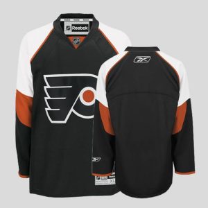 Flyers Blank Stitched Black Jersey