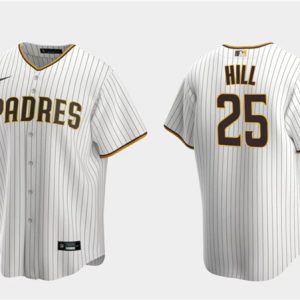 San Diego Padres #25 Tim Hill White Cool Base Stitched Jersey