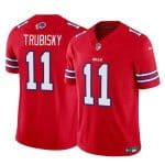 Buffalo Bills #11 Mitch Trubisky Red 2023 F.U.S.E. Vapor Untouchable Limited Stitched Jersey