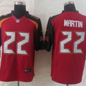 Buccaneers #22 Doug Martin Red Team Color Stitched New Limited Nike Jersey