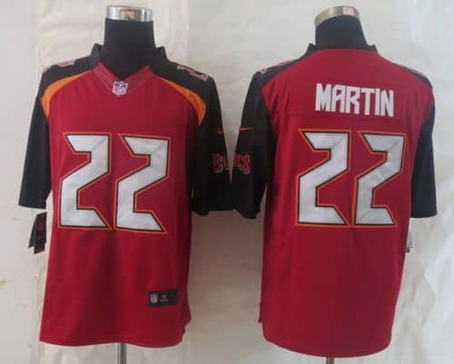 Buccaneers #22 Doug Martin Red Team Color Stitched New Limited Nike Jersey