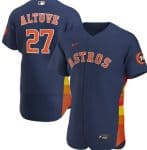 Houston Astros Navy #27 Jose Altuve Flex Base Stitched Jersey