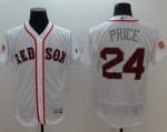 Red Sox #24 David Price White Fashion Stars Stripes Flexbase Authentic Stitched Jersey