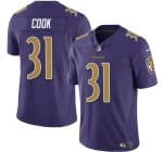 Baltimore Ravens #31 Dalvin Cook Purple Color Rush Vapor Limited Jersey