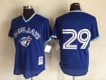 Toronto Blue Jays #29 Joe Carter Mitchell And Ness Royal Blue 1993 Throwback Stitched Jersey