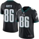 Eagles #86 Zach Ertz Black Stitched Limited Rush Nike Jersey