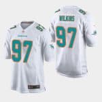Miami Dolphins #97 Christian Wilkins White Stitched Jersey