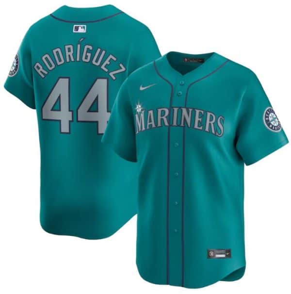 Seattle Mariners #44 Julio Rodr¨ªguez Aqua Alternate Limited Stitched Jersey
