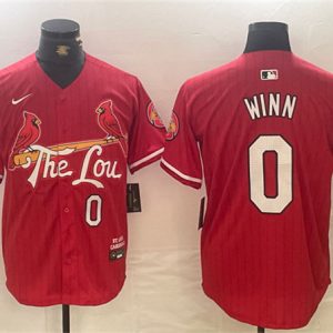 St. Louis Cardinals #0 Masyn Winn Red 2024 City Connect Limited Stitched Jersey