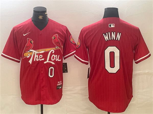 St. Louis Cardinals #0 Masyn Winn Red 2024 City Connect Limited Stitched Jersey