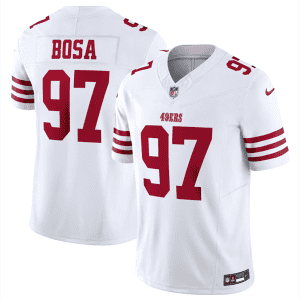 San Francisco 49ers #97 Nick Bosa White 2023 F.U.S.E. Vapor Untouchable Limited Stitched Jersey