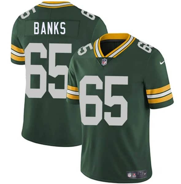 Green Bay Packers #65 Aaron Banks Green 2025 Vapor Untouchable Limited Stitched Jersey