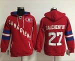 Montreal Canadiens #27 Alex Galchenyuk Red Old Time Heidi NHL Hoodie