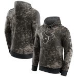 Houston Texans Black Gray Blackout Tonal Pullover Hoodie
