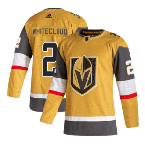 Vegas Golden Knights #2 Zach Whitecloud Gold Stitched Jersey